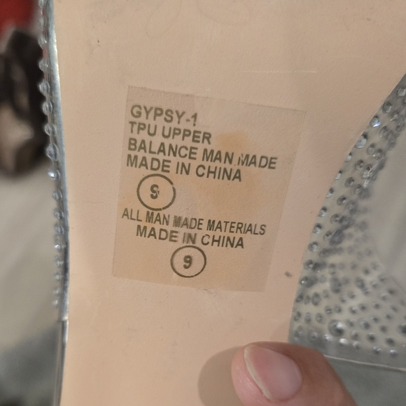 Chase And Chloe Gypsy Crystal Embellished Slingback Sandal (Women) Sz 9 - Picture 5 of 13